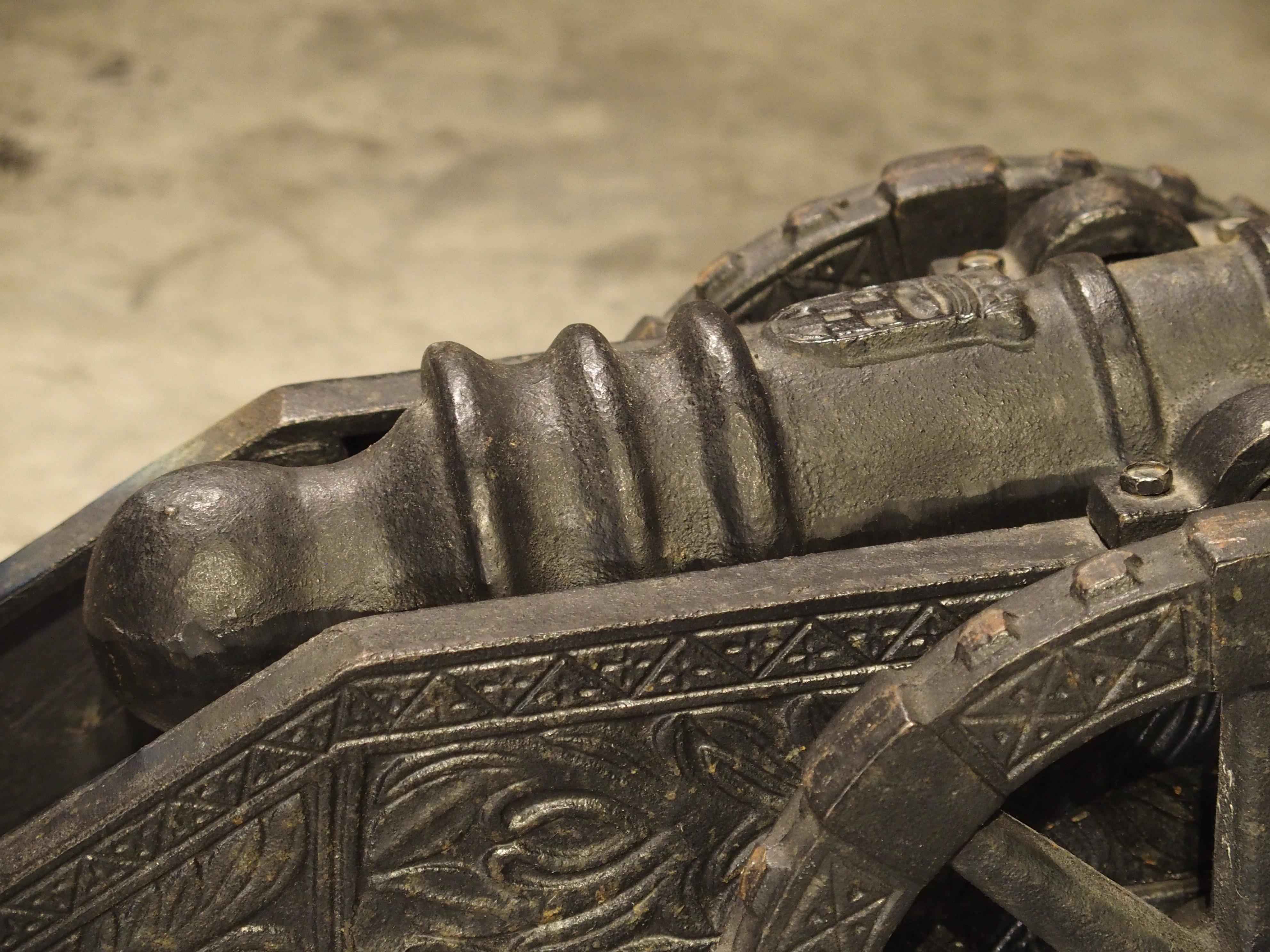 vintage cast iron cannon