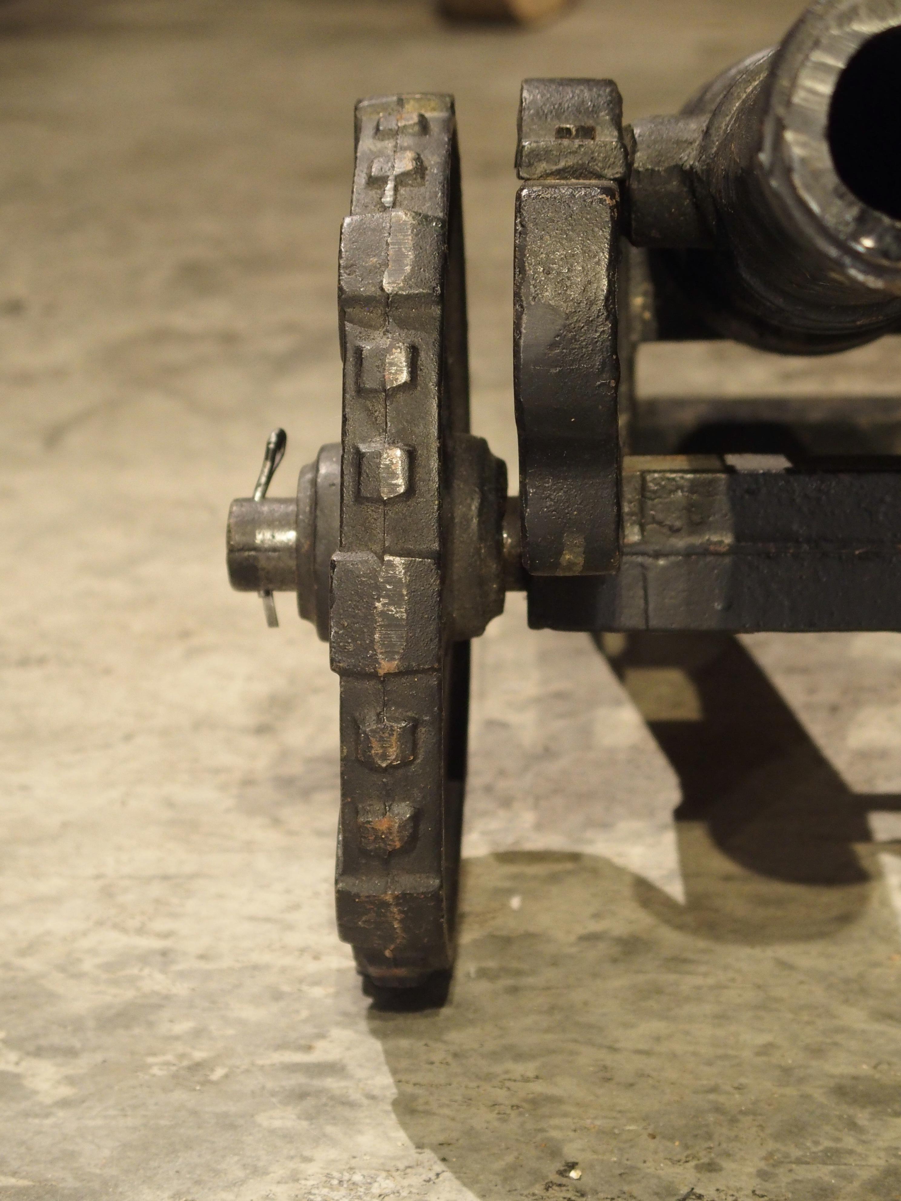 20th Century Cast Iron Cannon Model, circa 1900