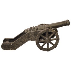 Antique Cast Iron Cannon Model, circa 1900