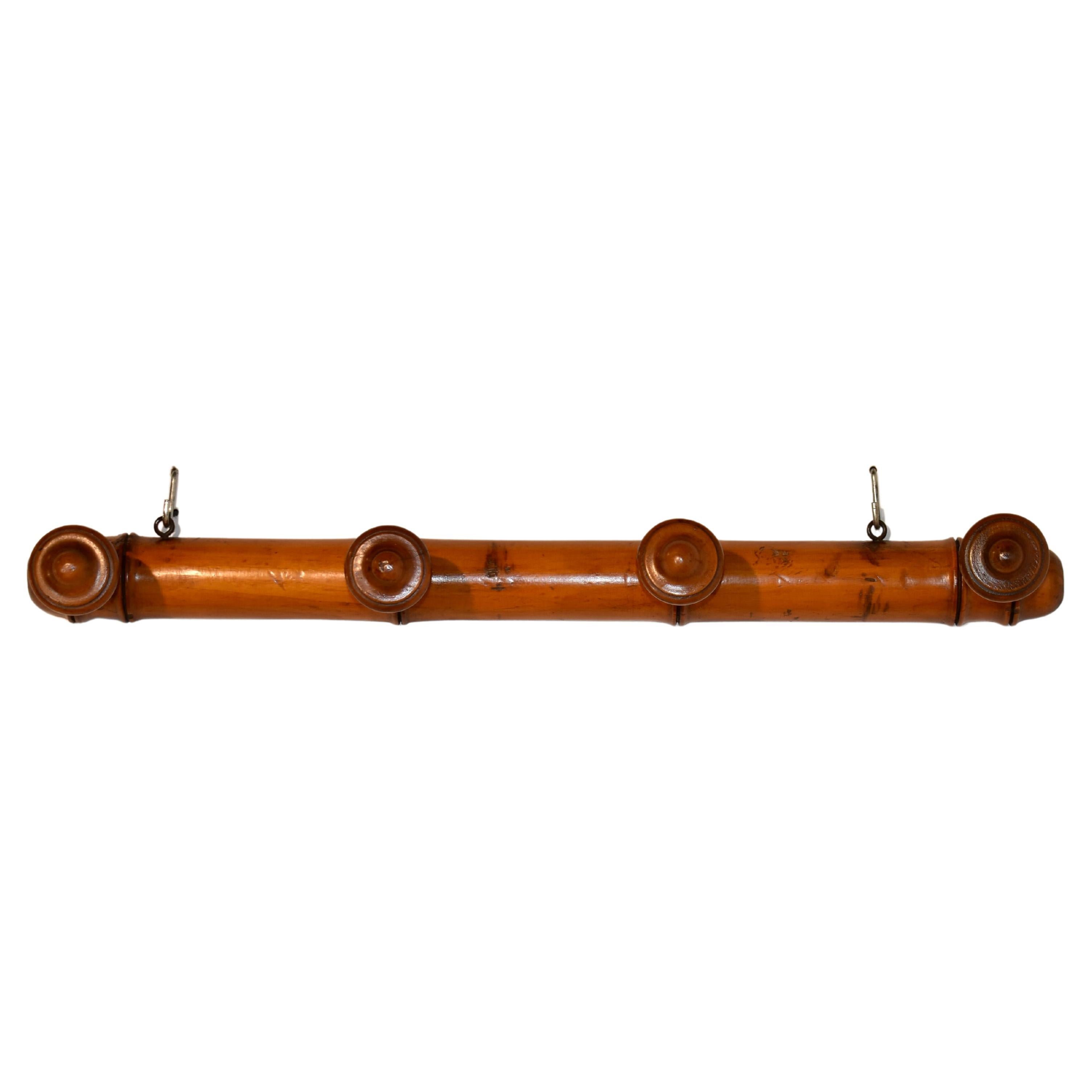 Circa 1900 Cherry Faux Bamboo Lollipop Rack