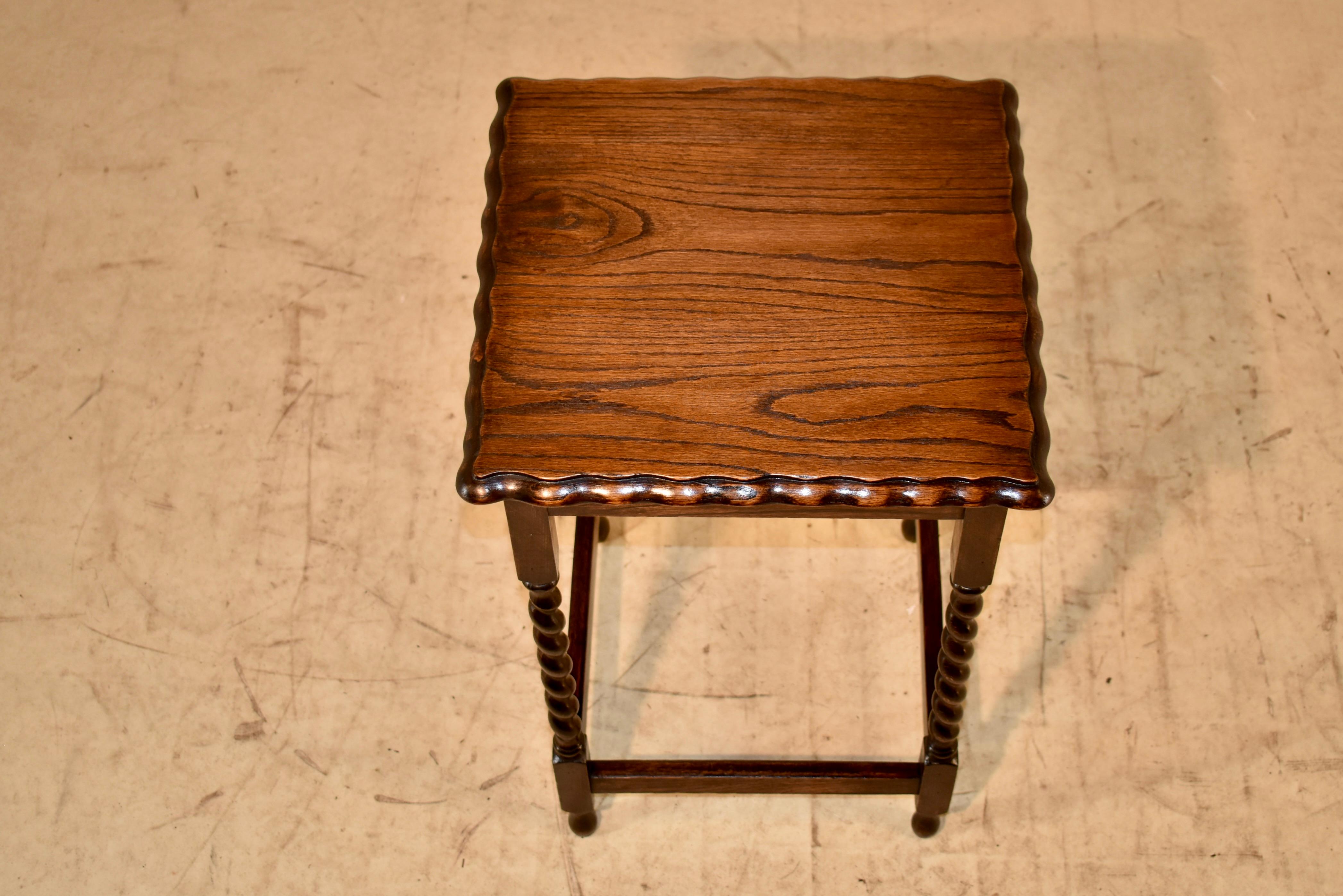 Early 20th Century Circa 1900 Edwardian Oak Side Table For Sale