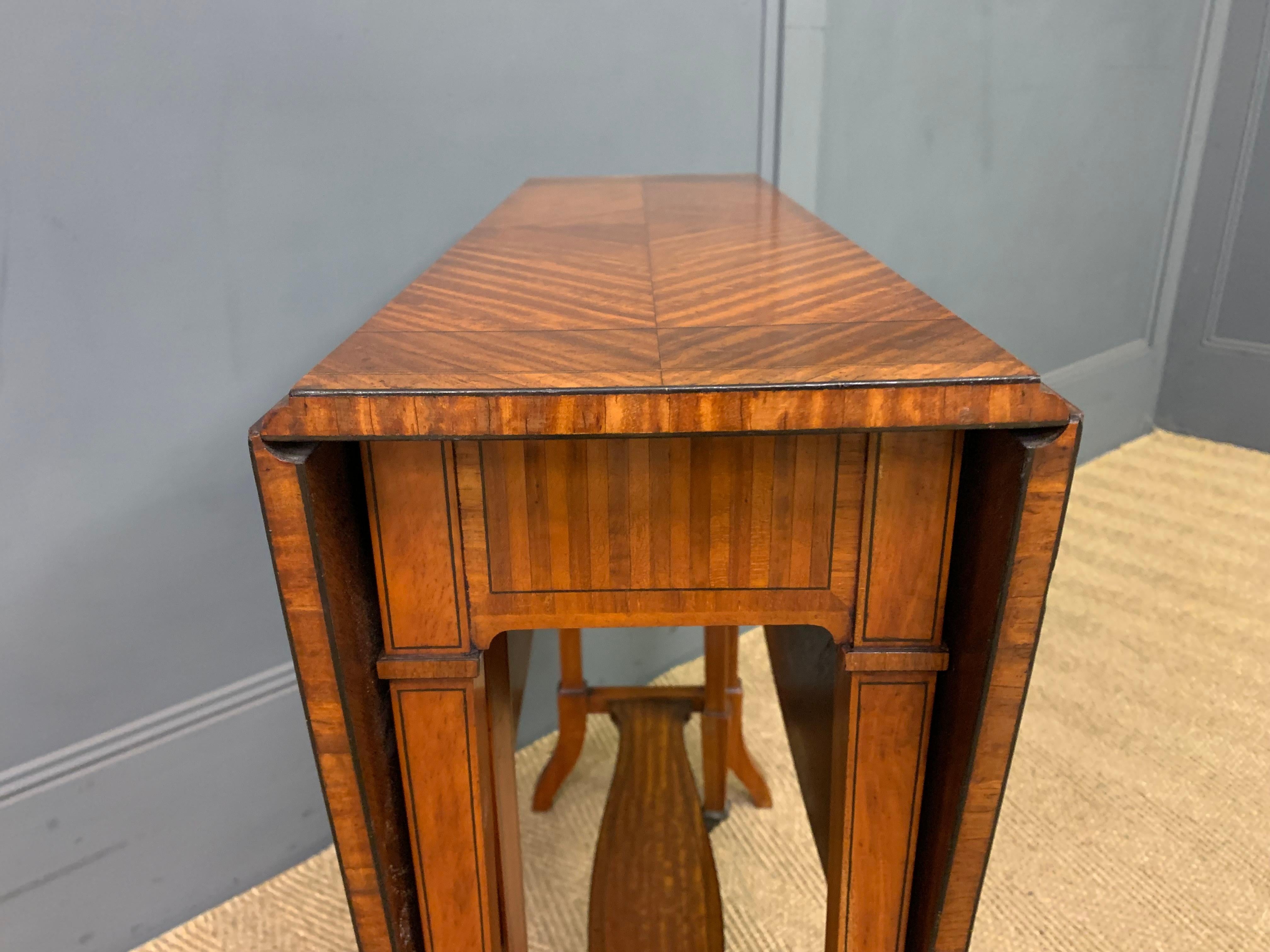 Circa 1900 English Edwardian Period Sutherland Table Inglés en venta
