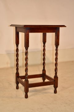 Circa 1900 English Oak Side Table