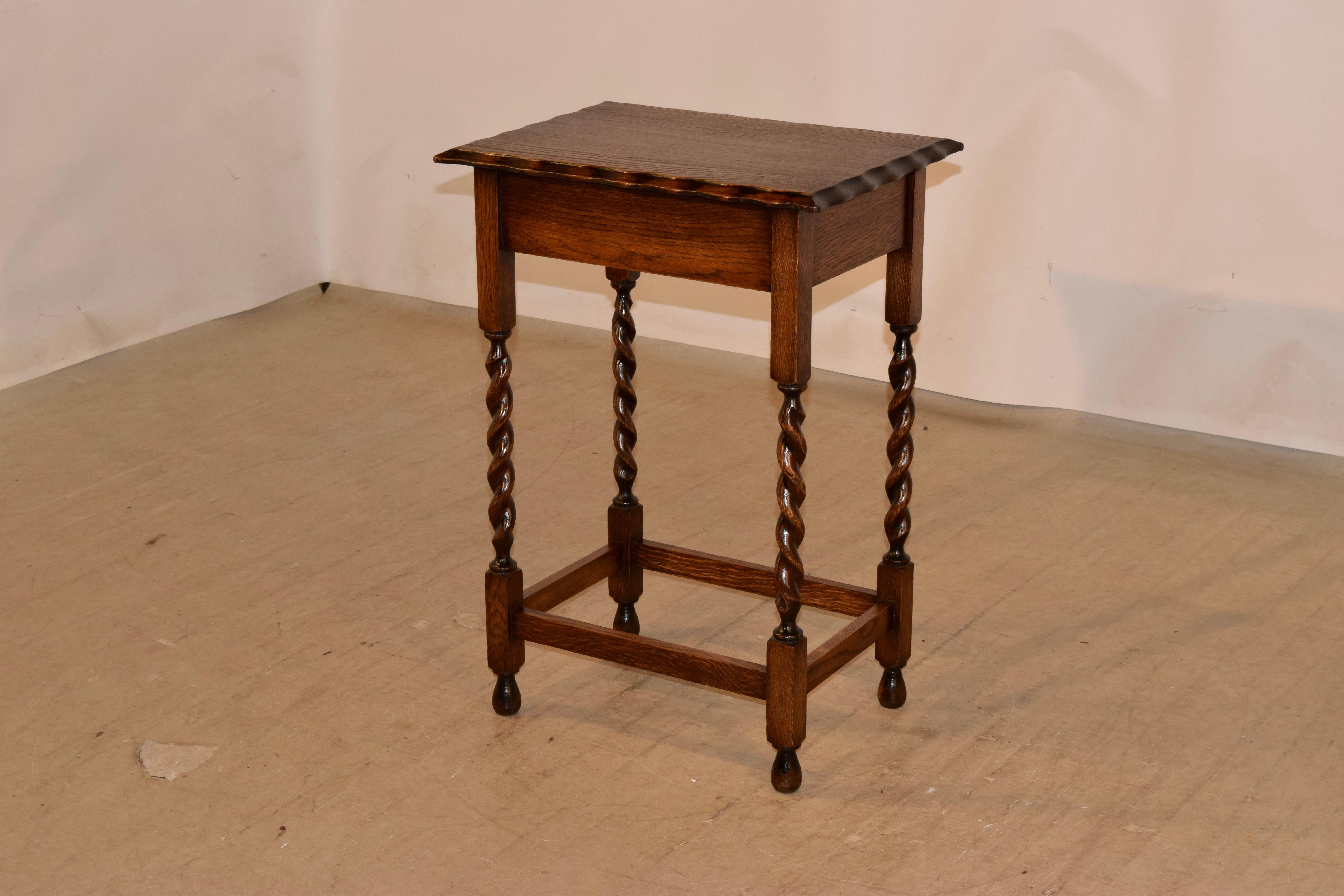 Edwardian Circa 1900, English Oak Side Table