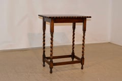 Circa 1900 English Oak Side Table