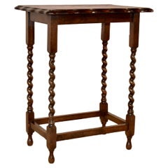 Circa 1900 English Oak Side Table