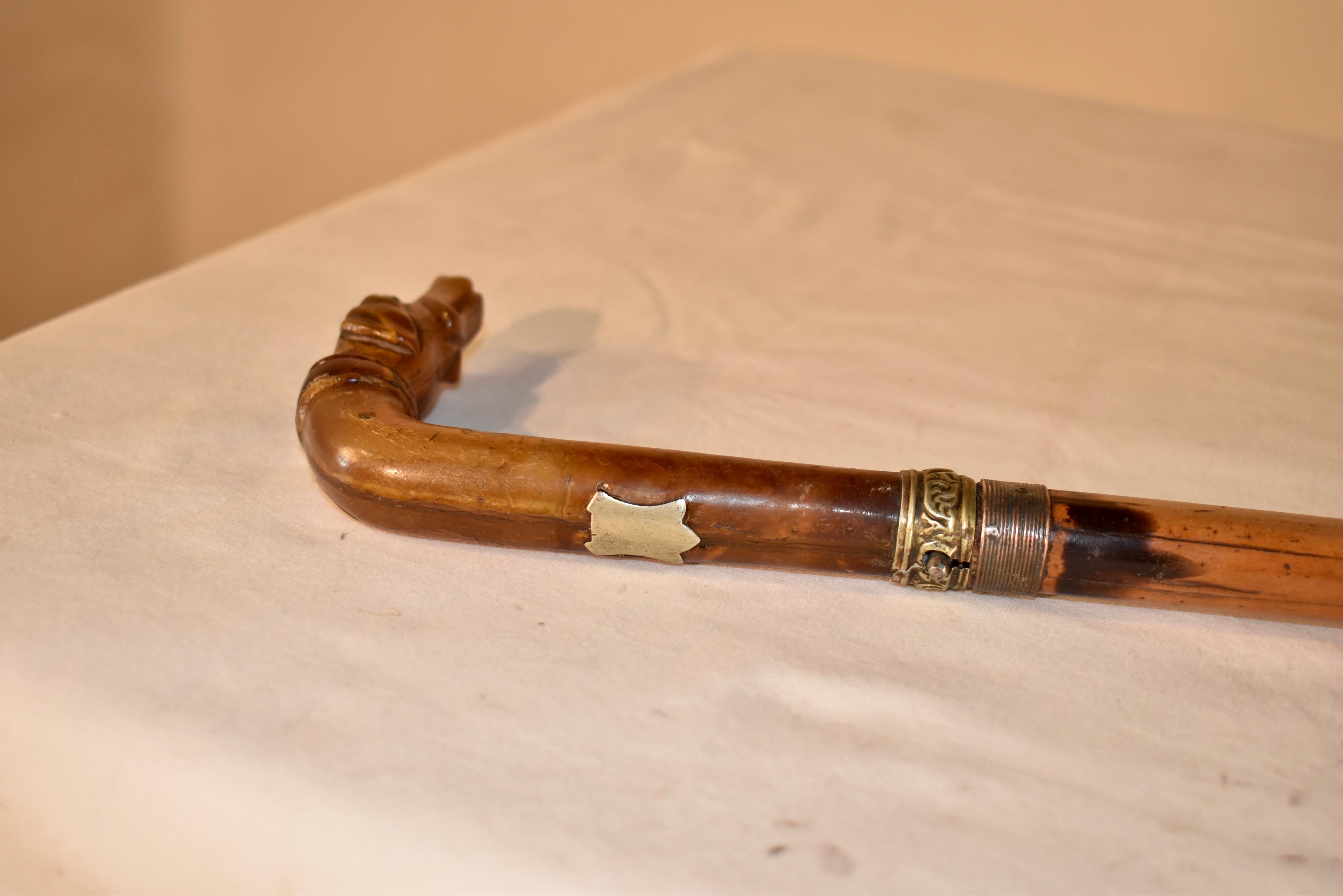 Circa 1900 English Sword Cane In Good Condition In High Point, NC