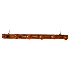 Antique Circa 1900 French 6 Peg Hat or Coat Rack