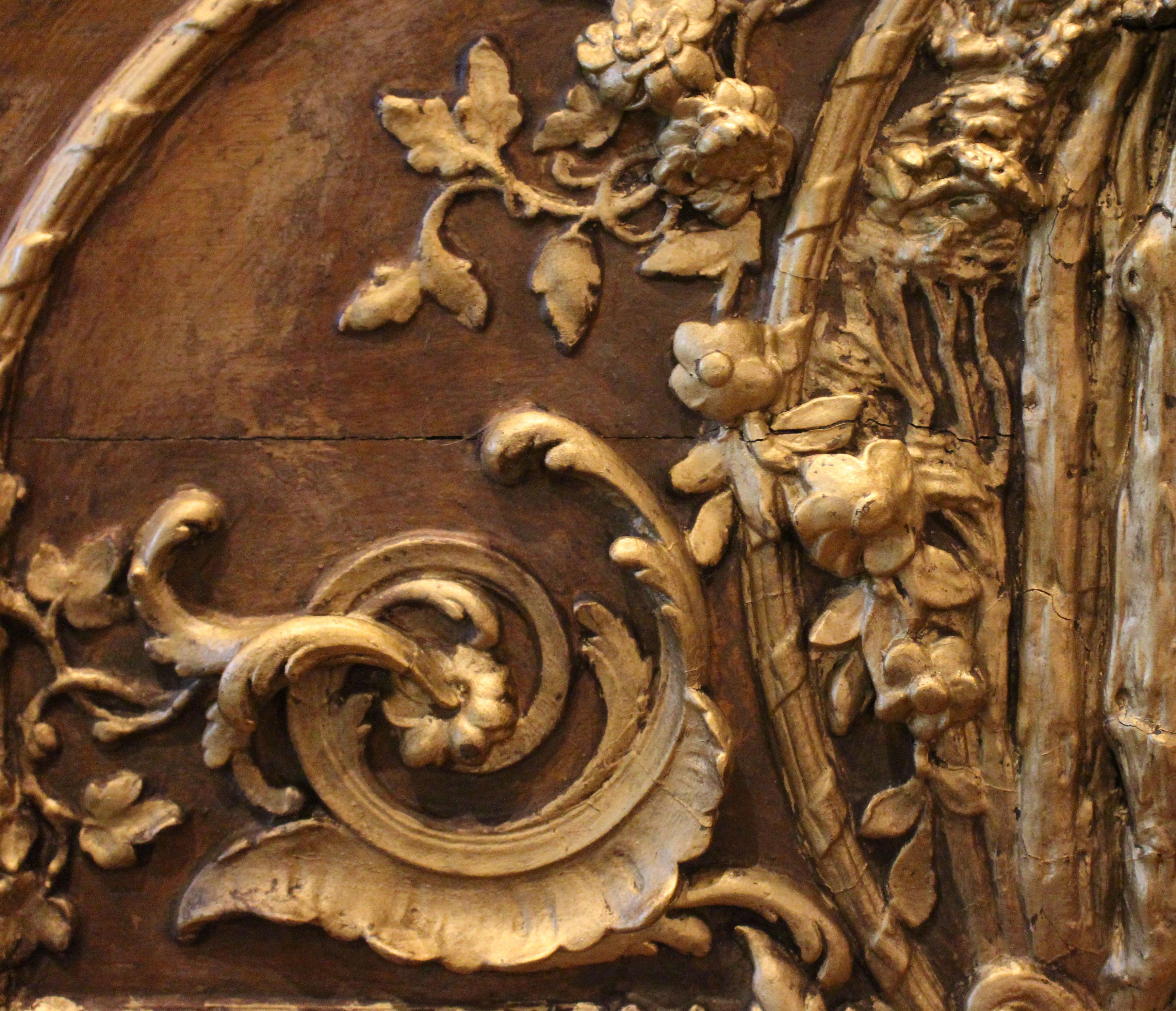 Gilt Circa 1900 French Art Nouveau Large Bas Relief Panel For Sale