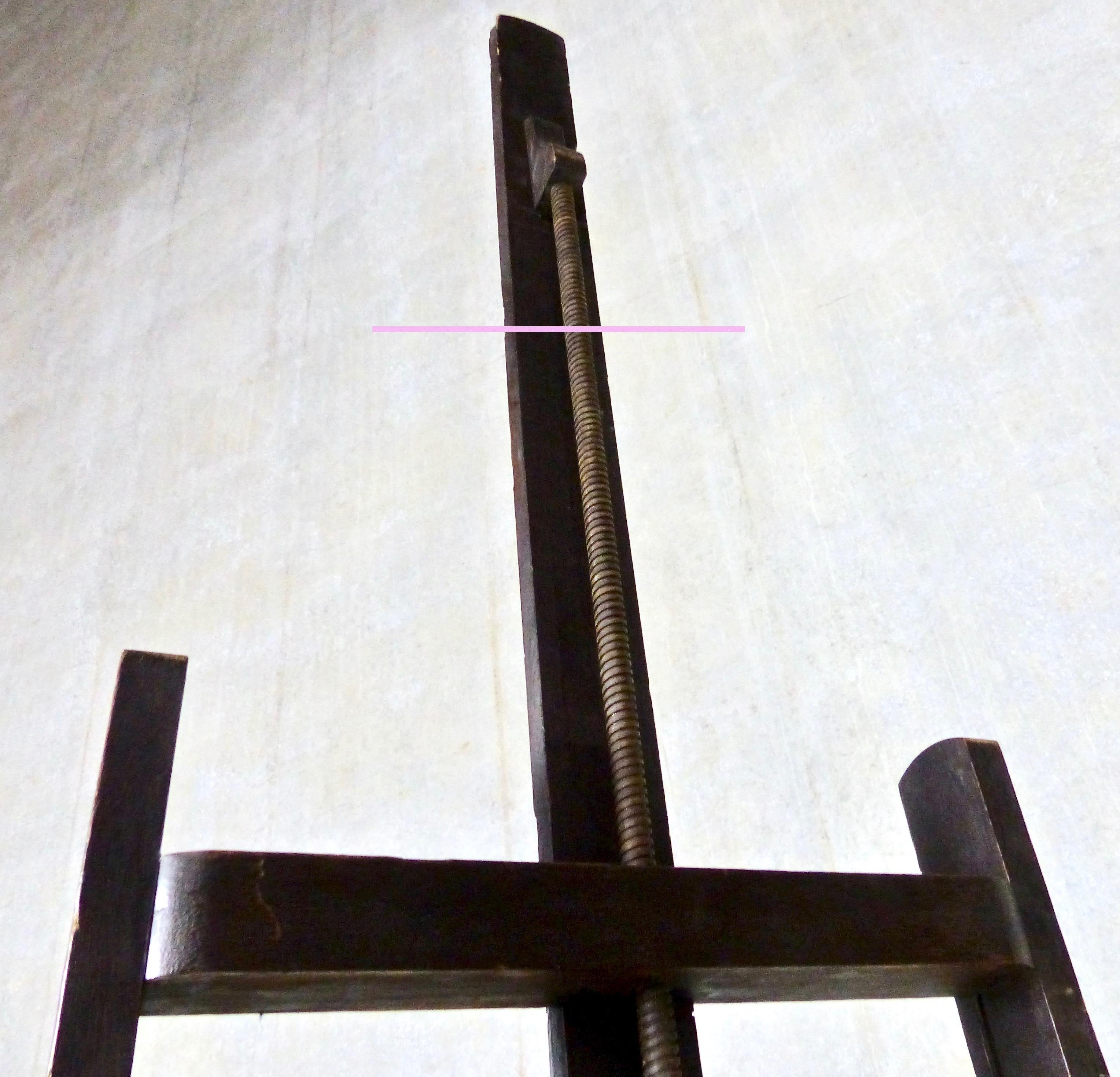 French Artist’s Easel with Crank, circa 1900 1