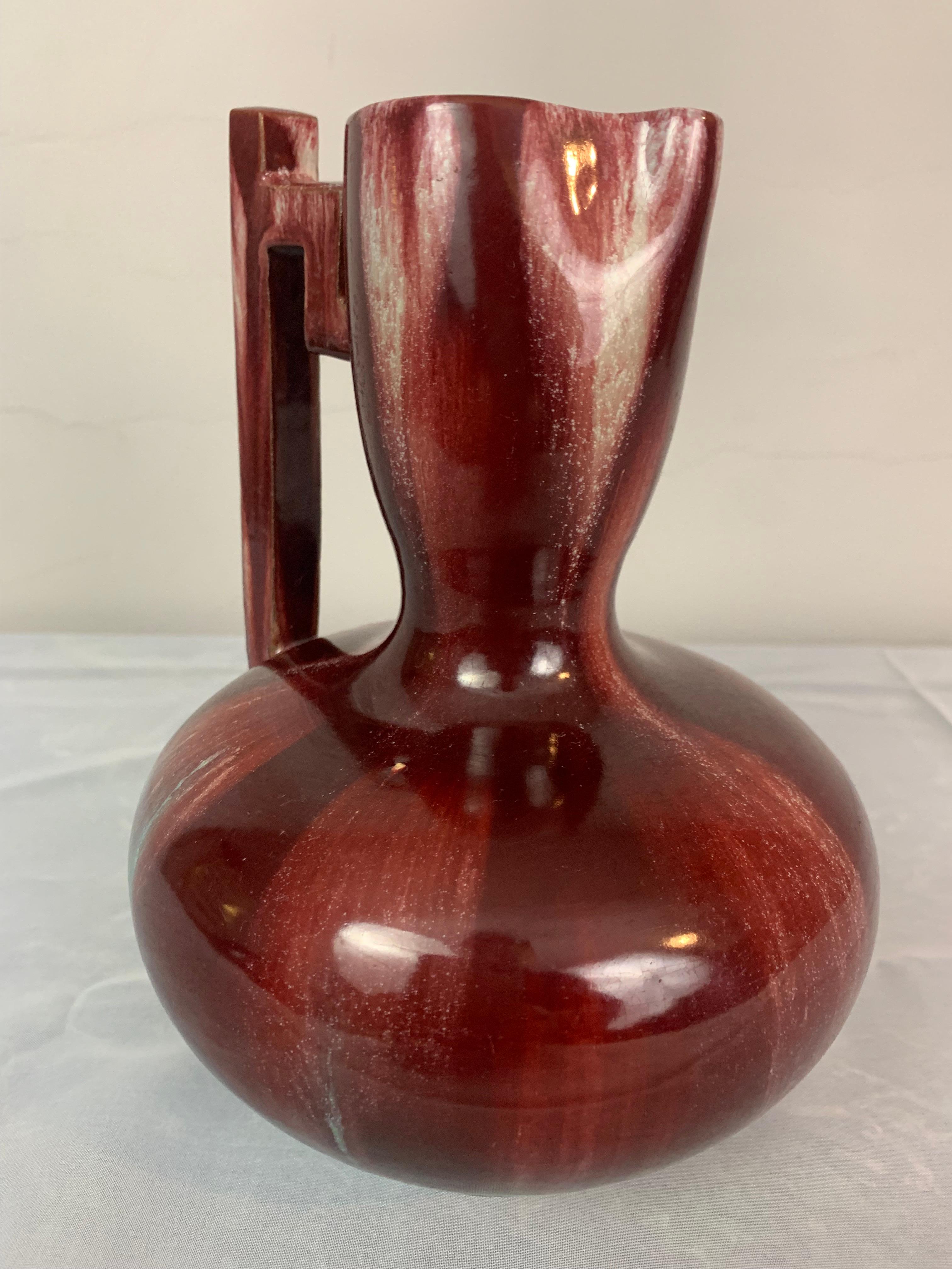 Circa 1900 French Clément Massier Art Nouveau Trickle Down Glazed Jug or Vase 9