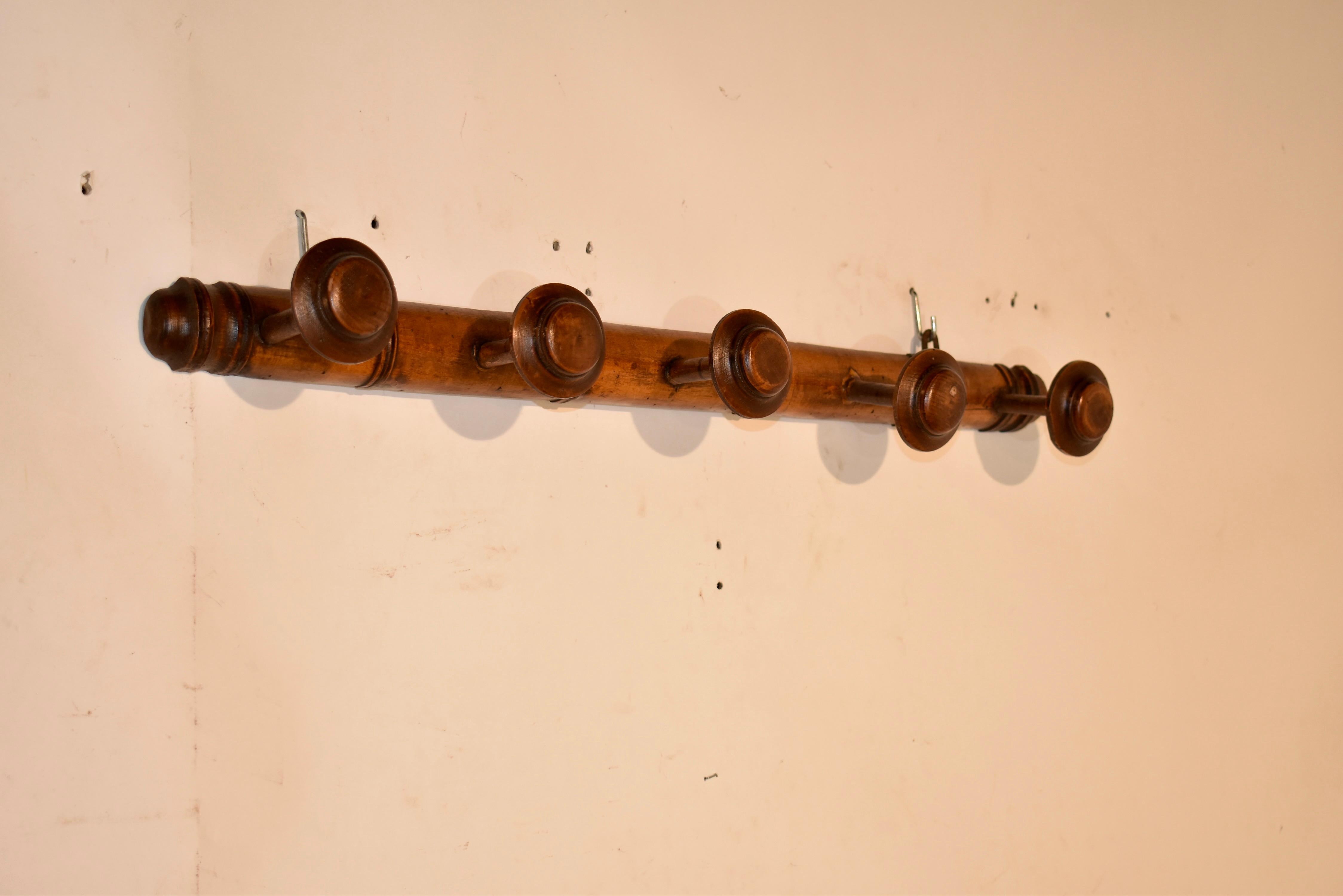 Tornito Appendiabiti e cappelli a forma di lecca-lecca francese del 1900 circa in vendita