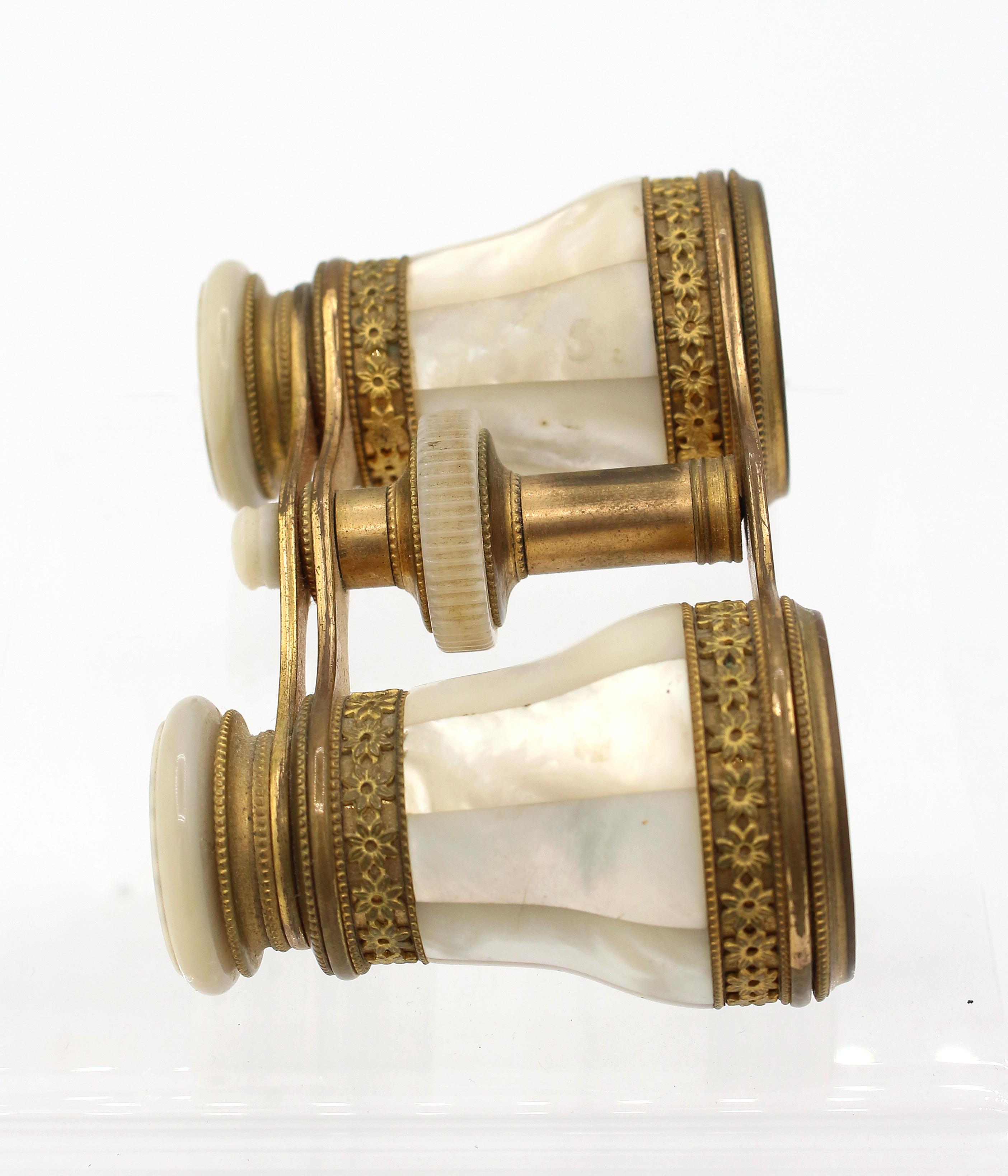 Brass Circa 1900 French Opera Glasses by Colmont F.T Paris For Sale