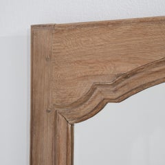 Antique French Wall Mirrors, Oak, Compact Design, Circa 1900, Pair