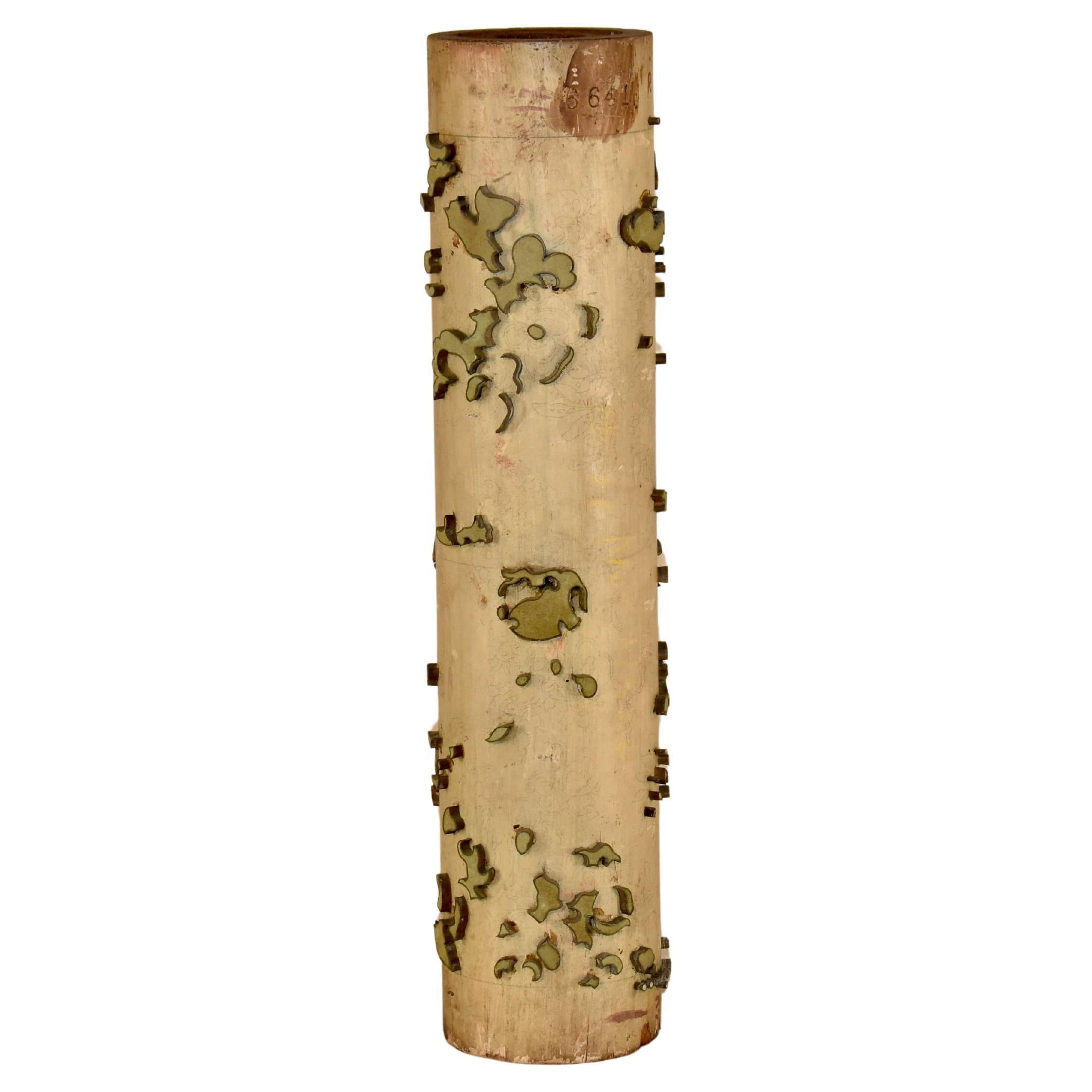 Circa 1900 French Wallpaper Printing Roll