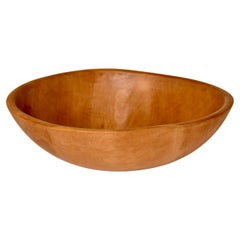 Cuenco de arce torneado a mano Circa 1900