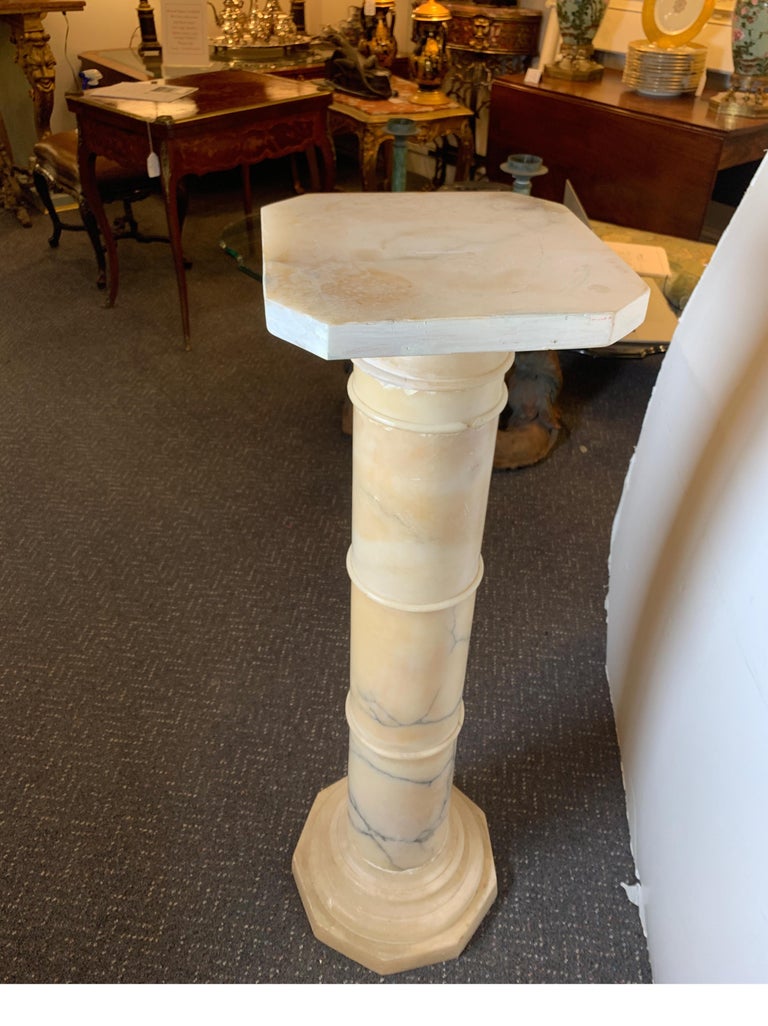 Italian Marble Pedestal, Traditional Minimal Design, circa 1900 For ...