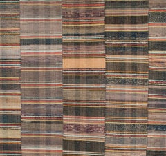 circa 1900 Japanese Recycled Saki-Ori Kotatsu Cover