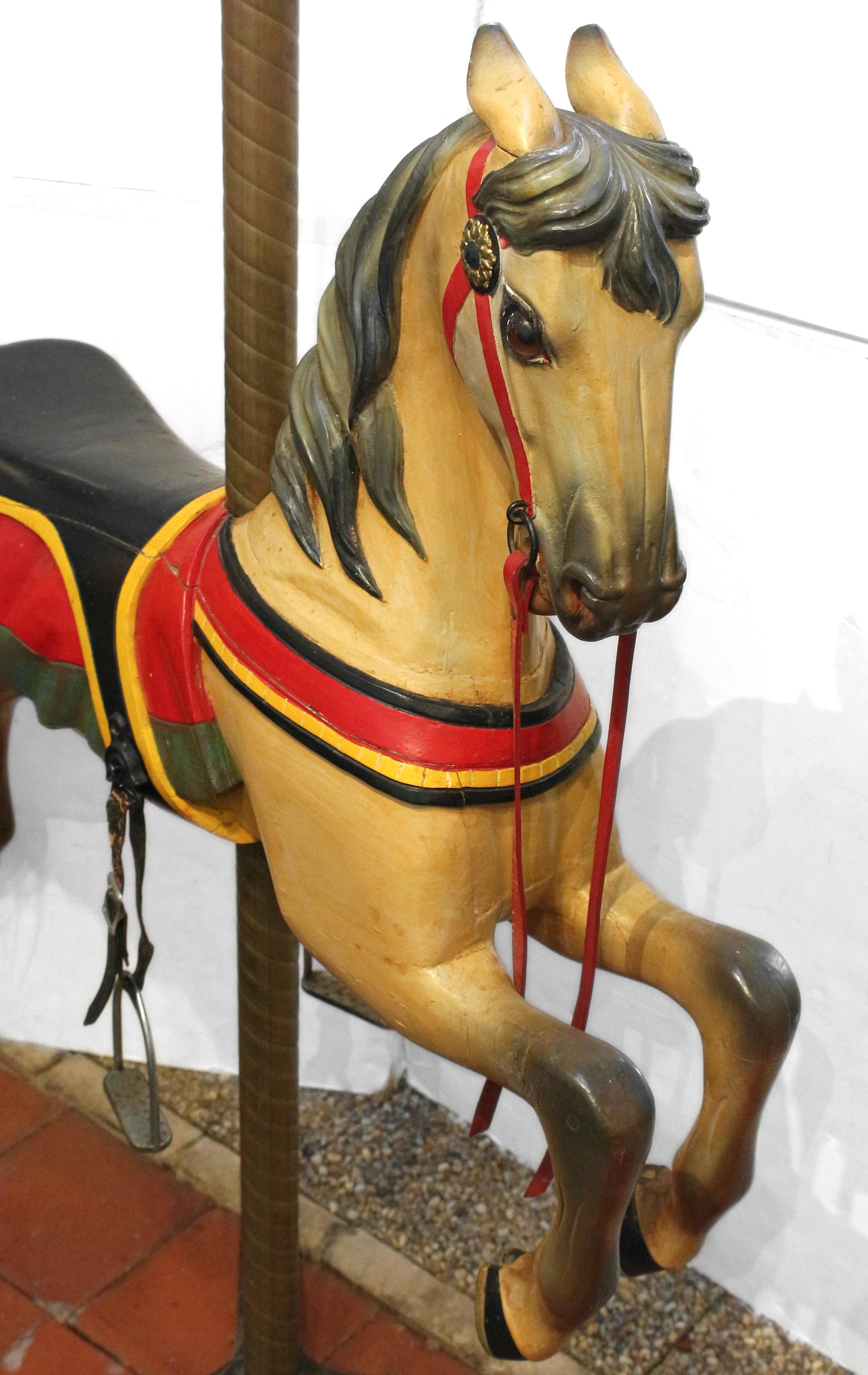 Other Circa 1900 Likely American Carousel Horse on Original Brass Holder