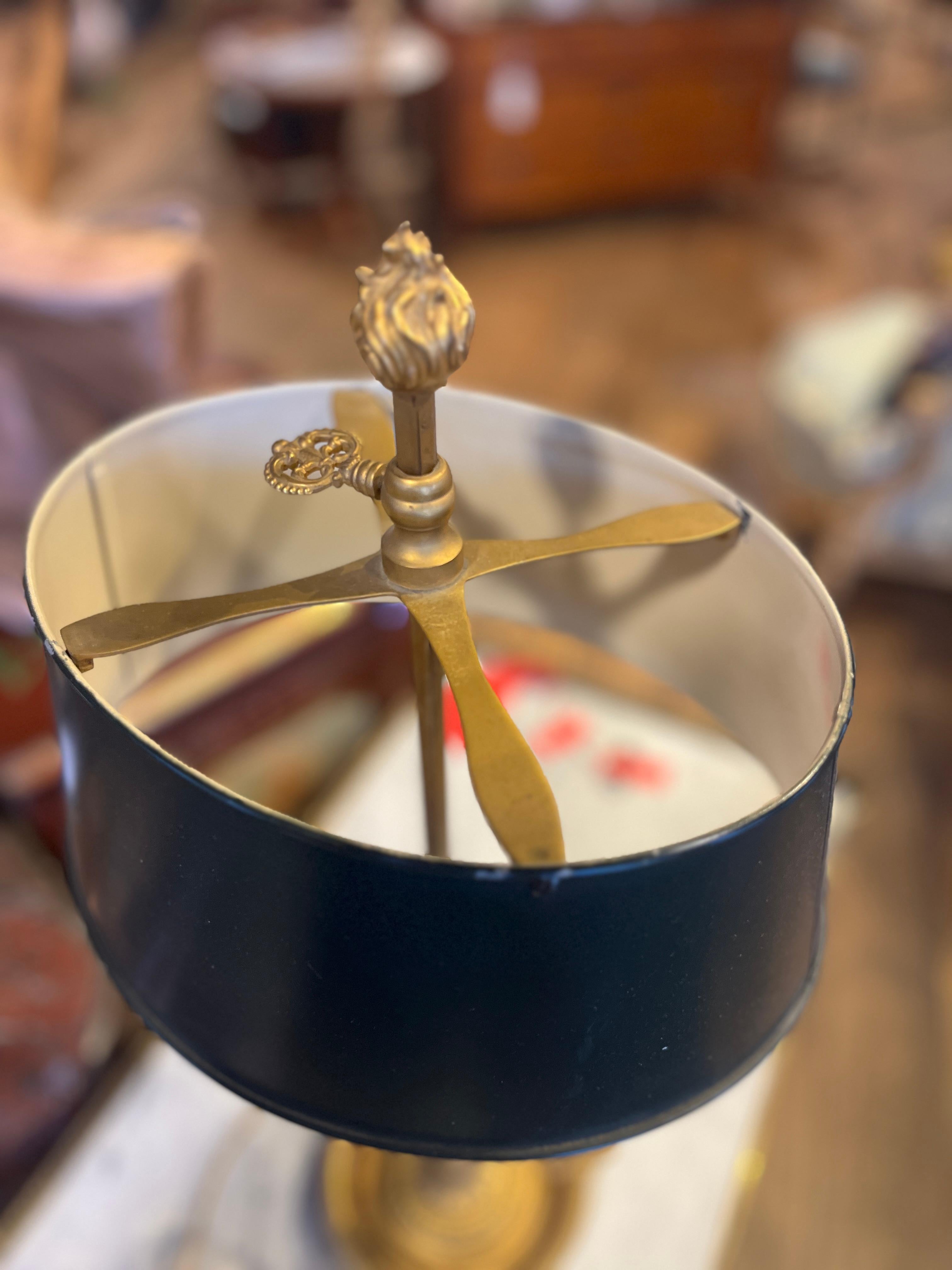 19th Century Circa 1900 Louis XVI Style Bouillotte Lamp For Sale