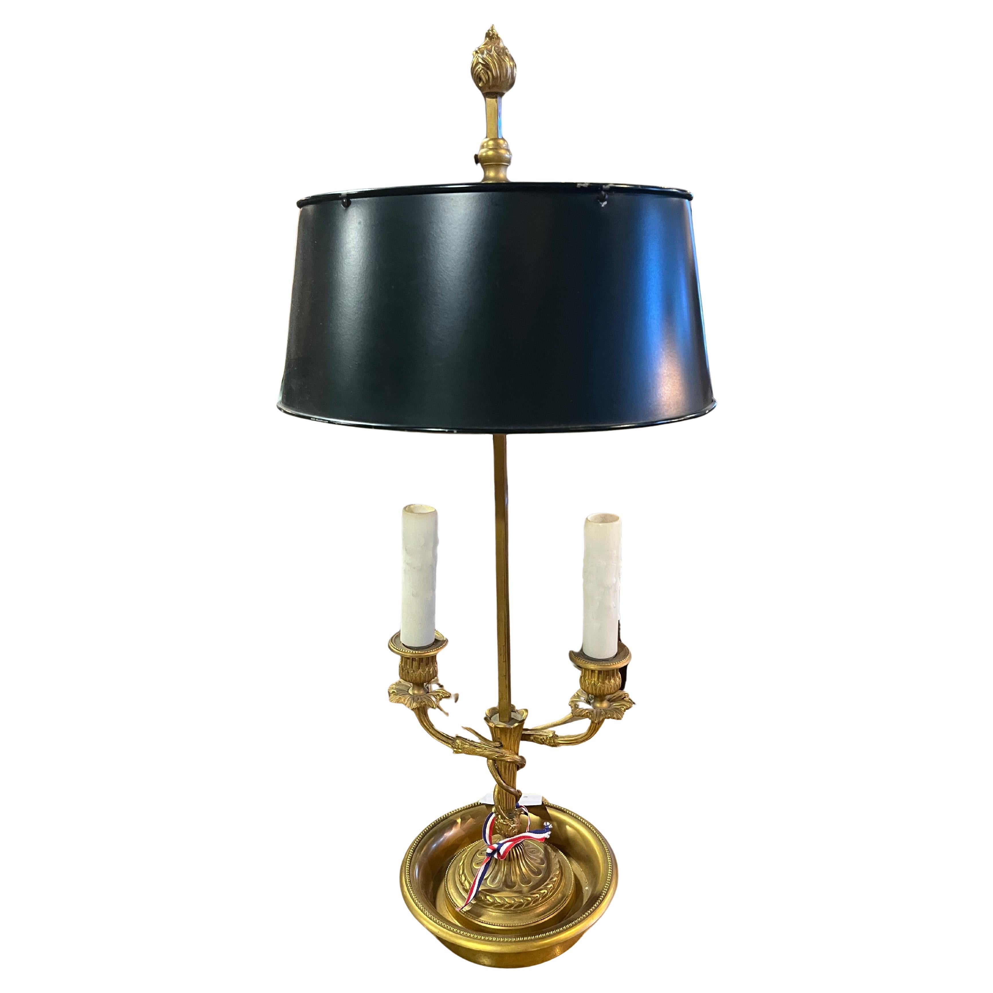 Circa 1900 Louis XVI Style Bouillotte Lamp For Sale
