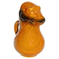 Circa 1900 Monkey Majolica Pitcher