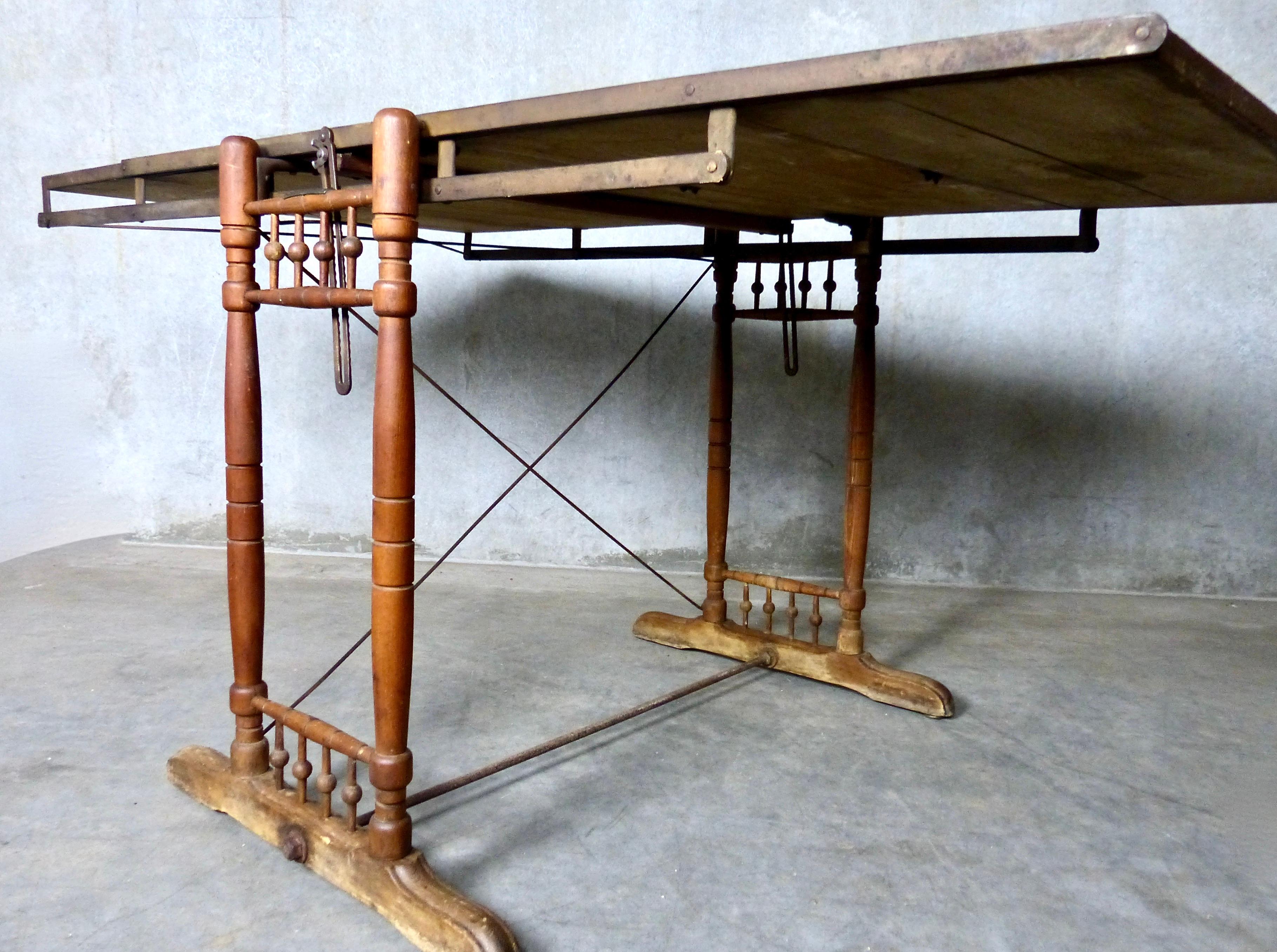 antique combination table