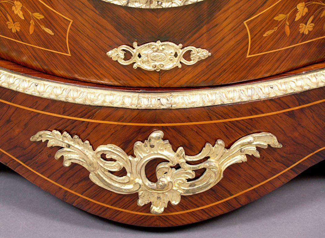 Napoleon III Style Sideboard Cabinet with Marble Top, circa 1900 4