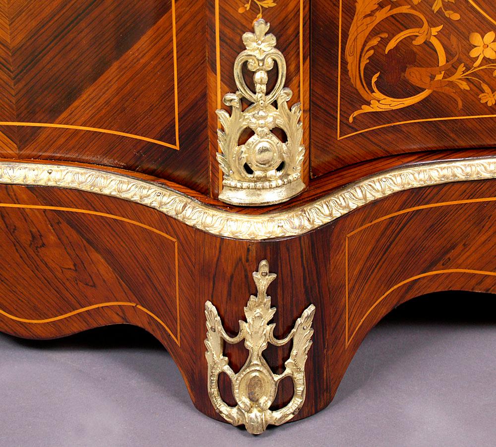 Napoleon III Style Sideboard Cabinet with Marble Top, circa 1900 6
