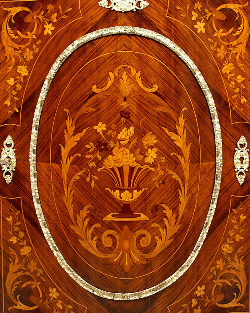Napoleon III Style Sideboard Cabinet with Marble Top, circa 1900 1