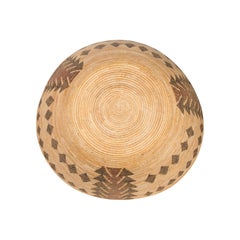 Circa 1900 Native American Yokut Polychrome Basket