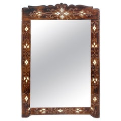 Circa 1900 Persian Inlaid Mirror