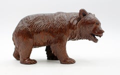 Circa 1900 Swiss Small-Medium Size Strolling Black Forest Bear