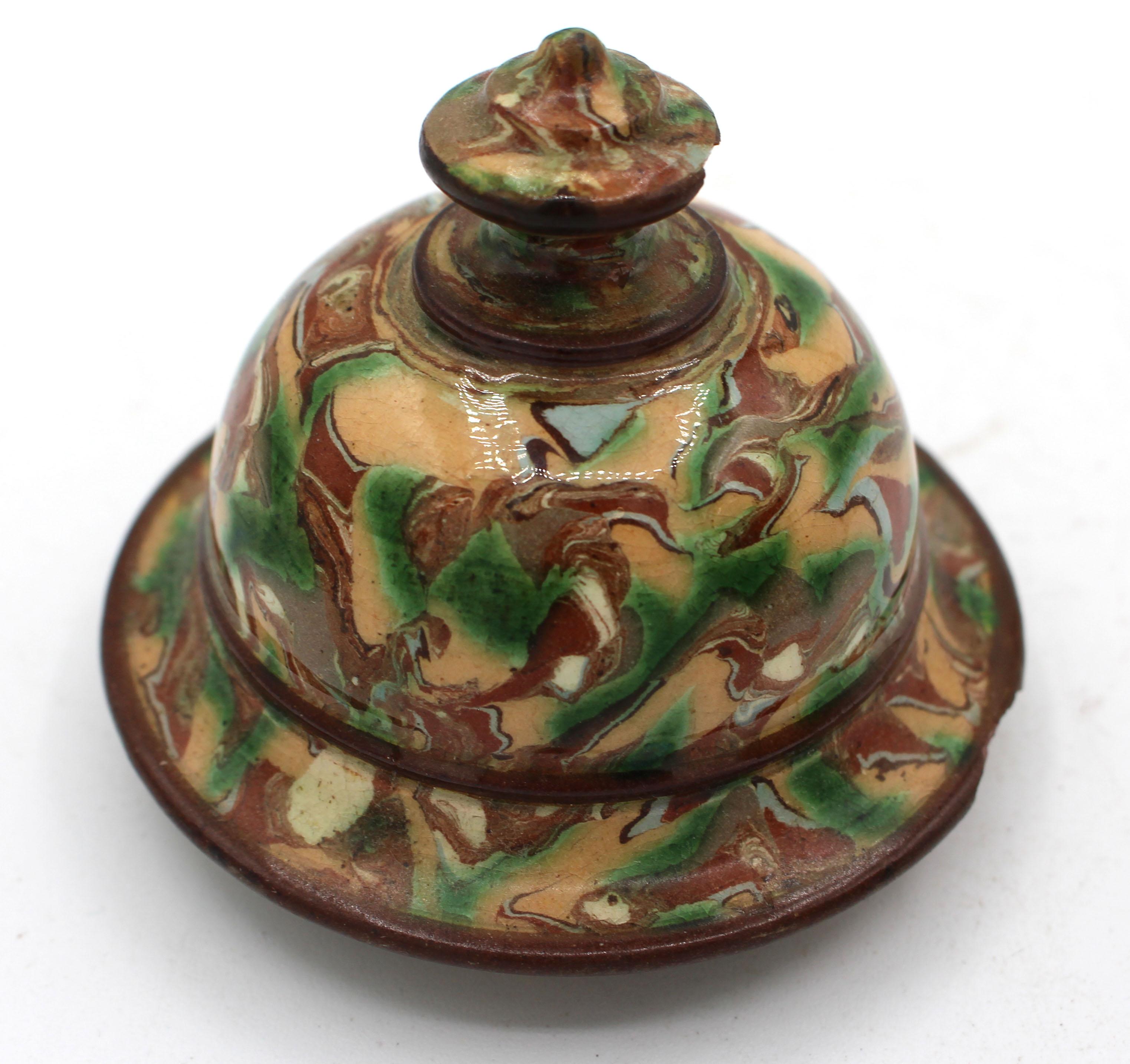 Circa 1900 Terracotta Covered Jar, French, by Maison Pichon Uzes For Sale 2