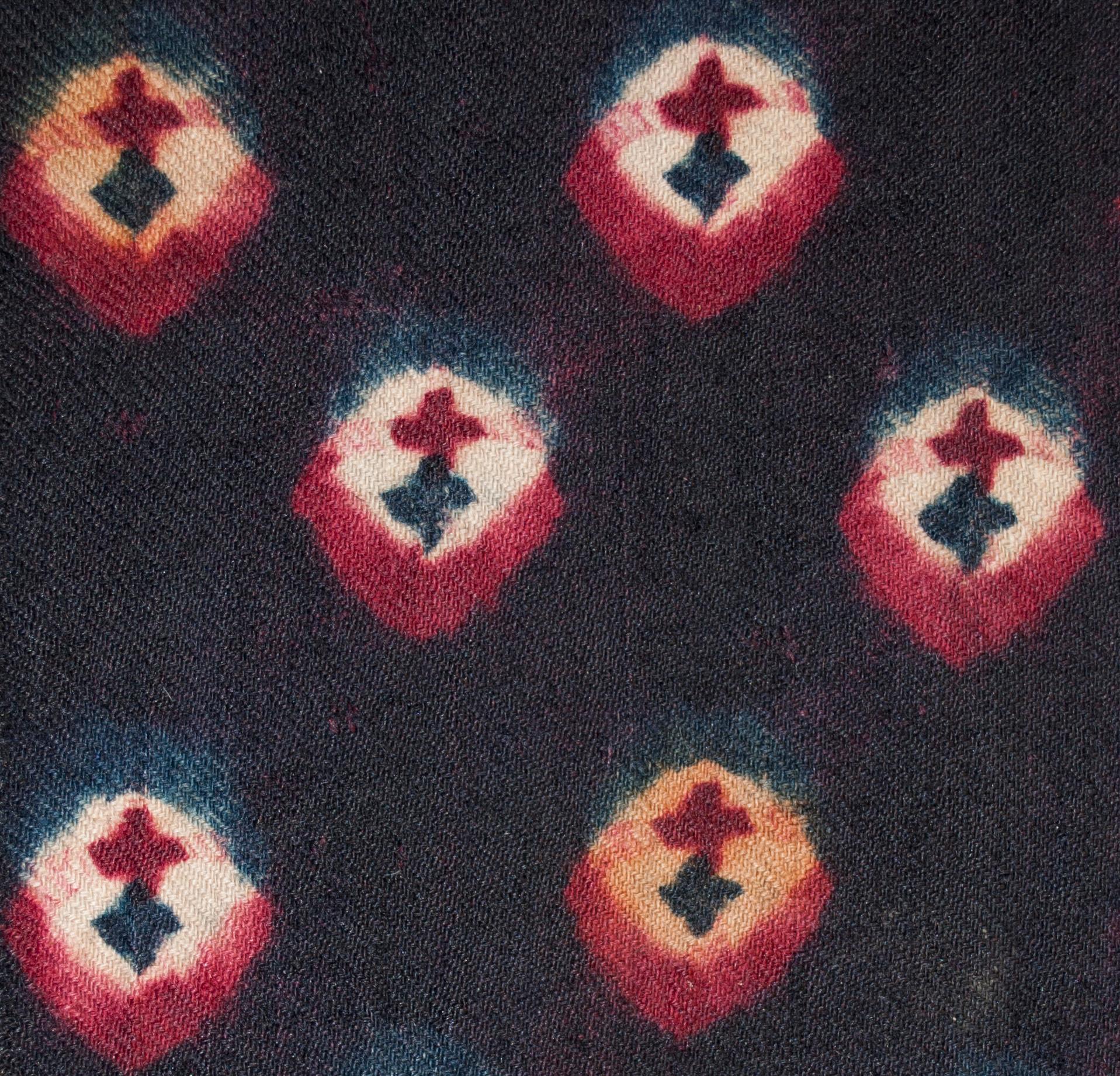 Tibetan Tie-Dyed Panel from Tibet, circa 1900 For Sale