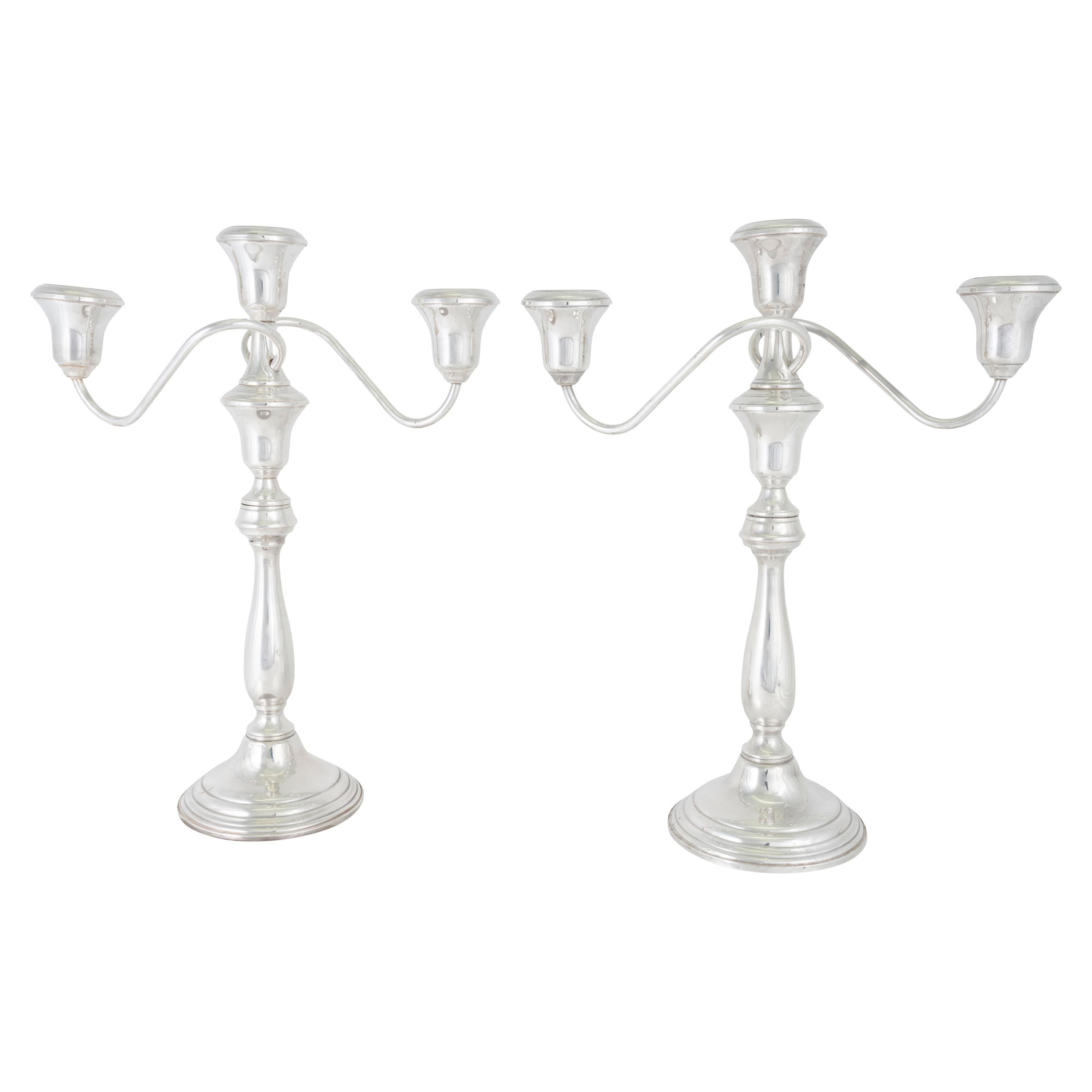 Circa 1900 Towle Sterling Candelabras