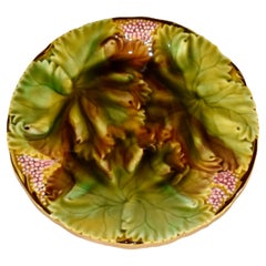 CIRCA Villeroy & Boch Assiette en majolique datant de 1900