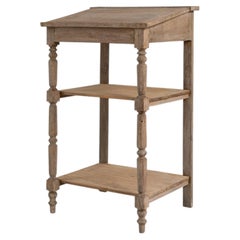 Circa 1900 Wood Lectern With Lift-Top Storage