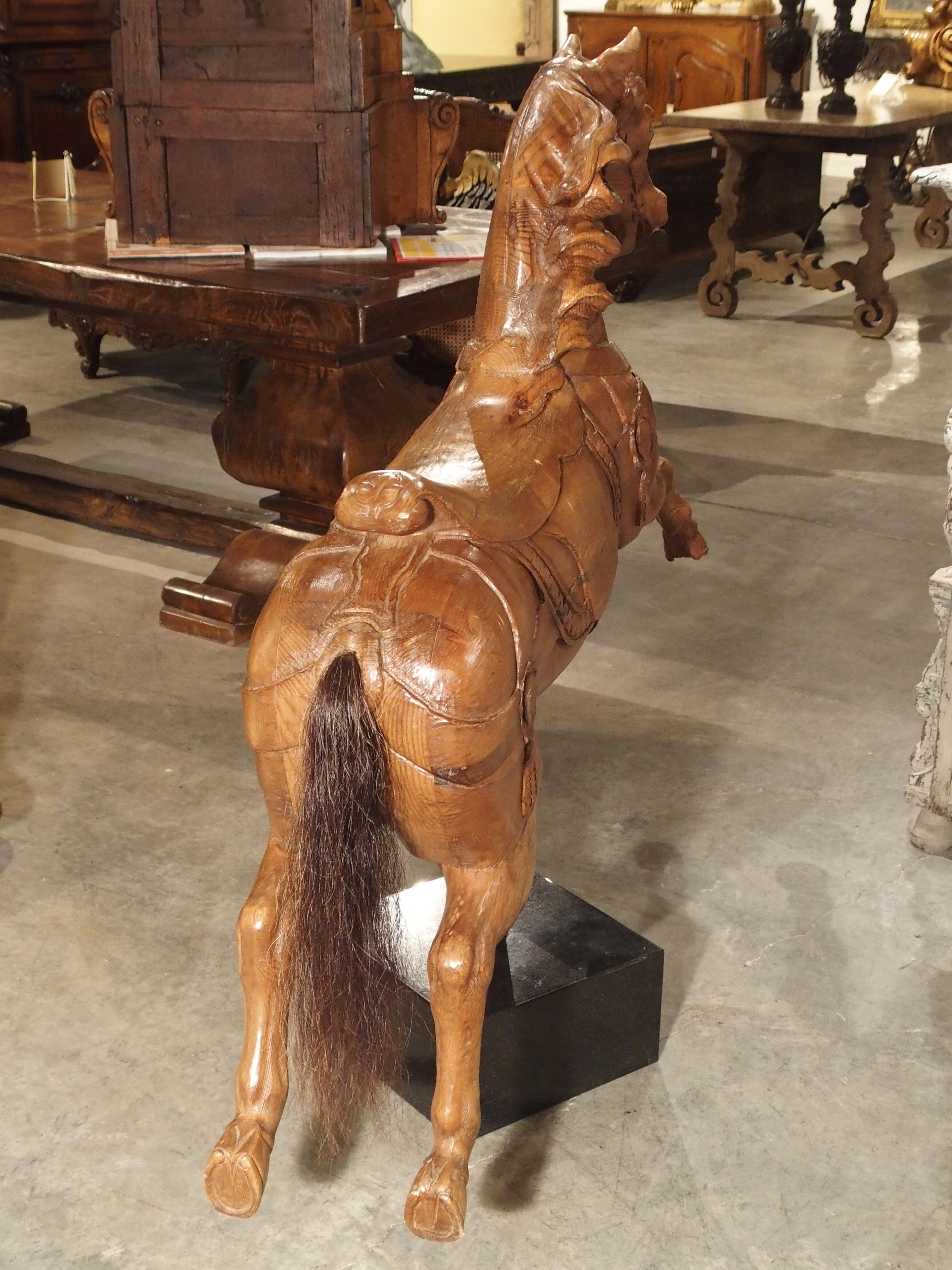 Wooden Jumping Horse on Stand from Barcelona Spain, circa 1900 8
