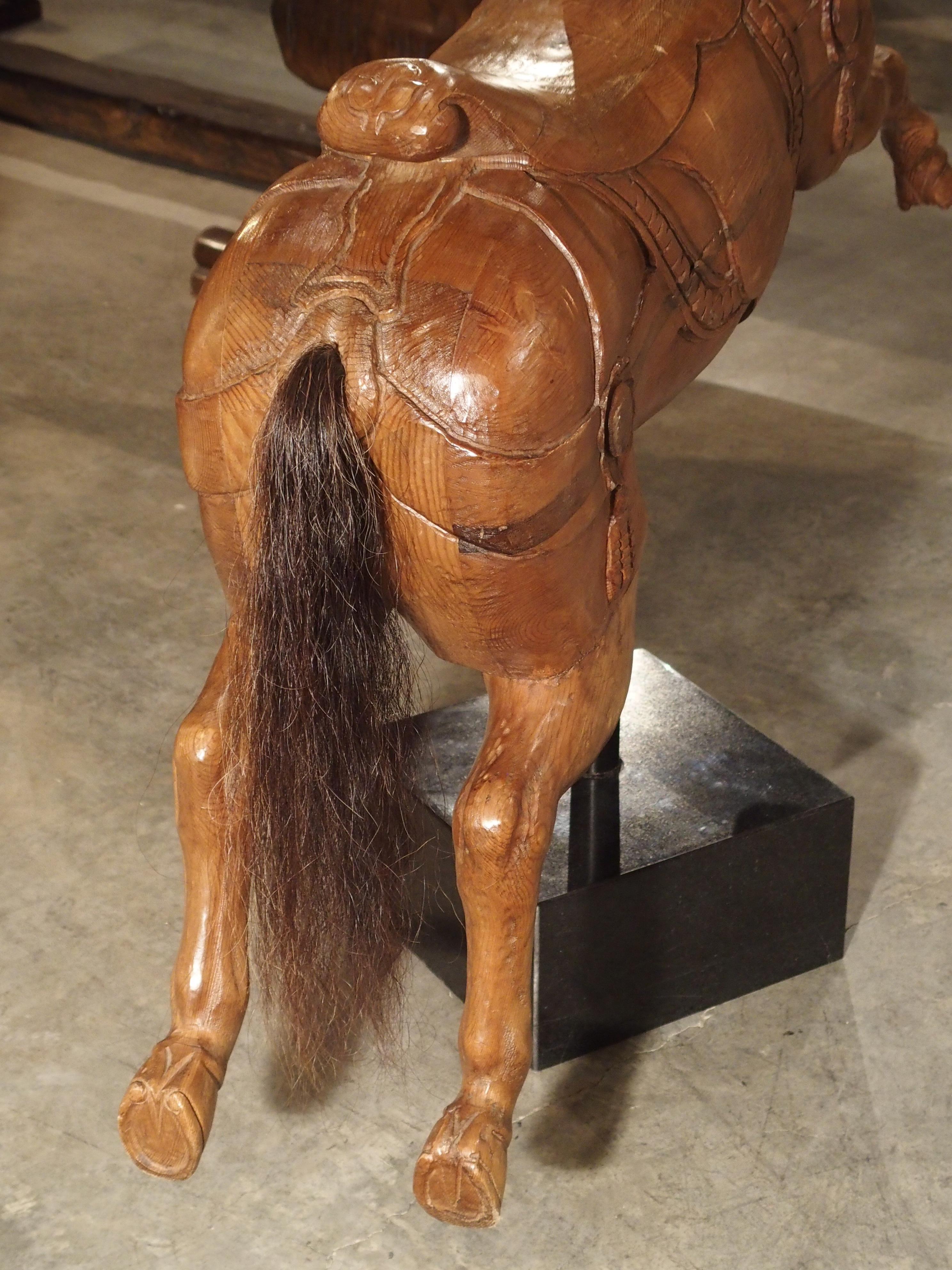 Wooden Jumping Horse on Stand from Barcelona Spain, circa 1900 9