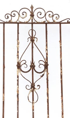 Circa 1900s Wrought Iron Brownstone Window Guard