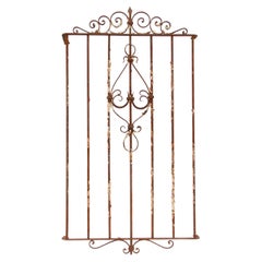 Antique Circa 1900s Wrought Iron Brownstone Window Guard