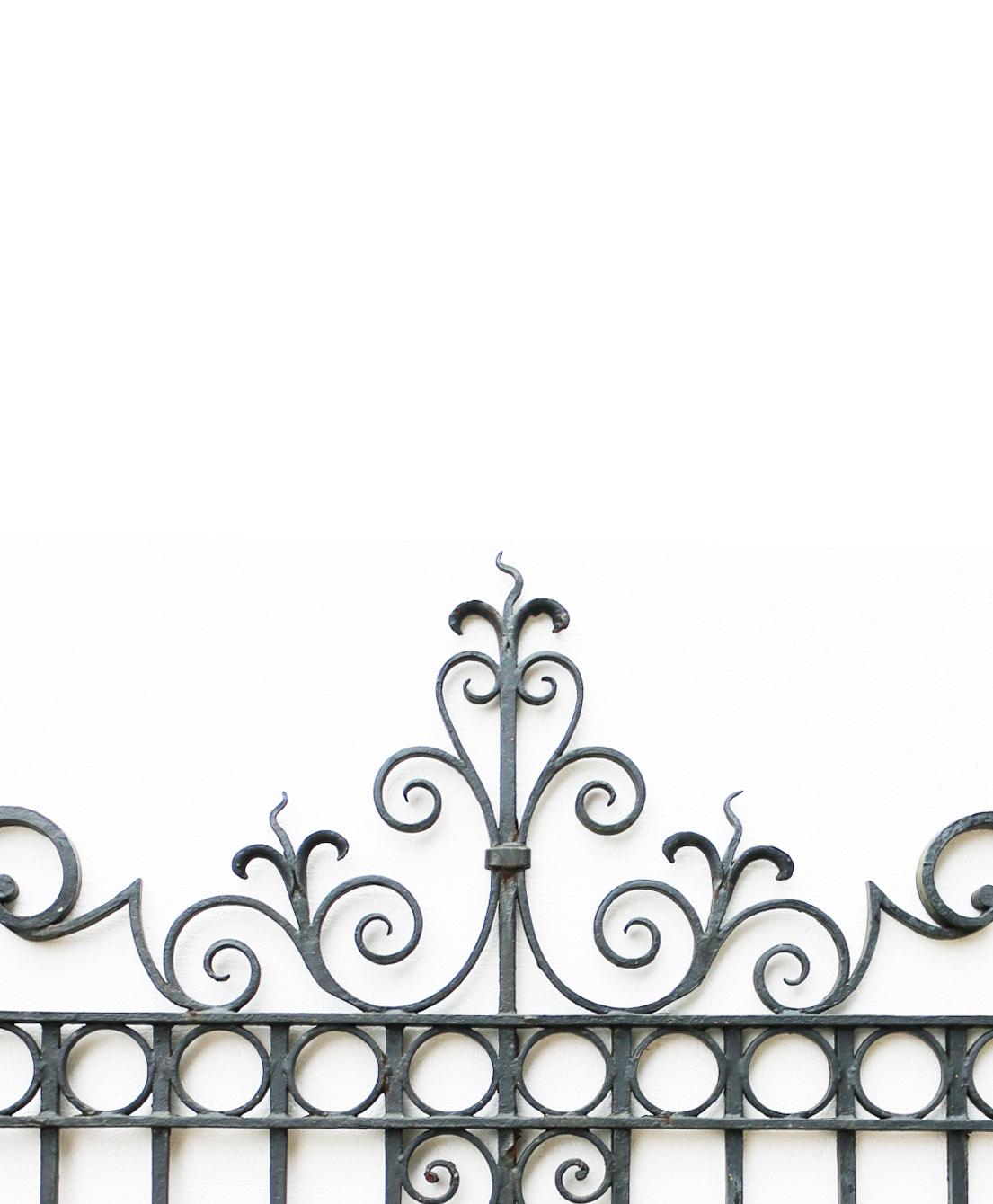Hand-Crafted Wrought Iron Pedestrian / Garden Gate, circa 1900