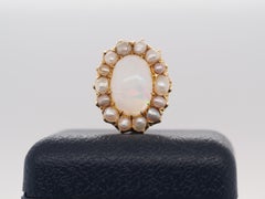 20k Yellow Gold Tiffany & Co Pearl and Opal Brooch, circa 1900s