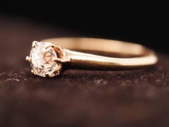 Circa 1900s .55ct Old European Brilliant Diamond Engagement Ring