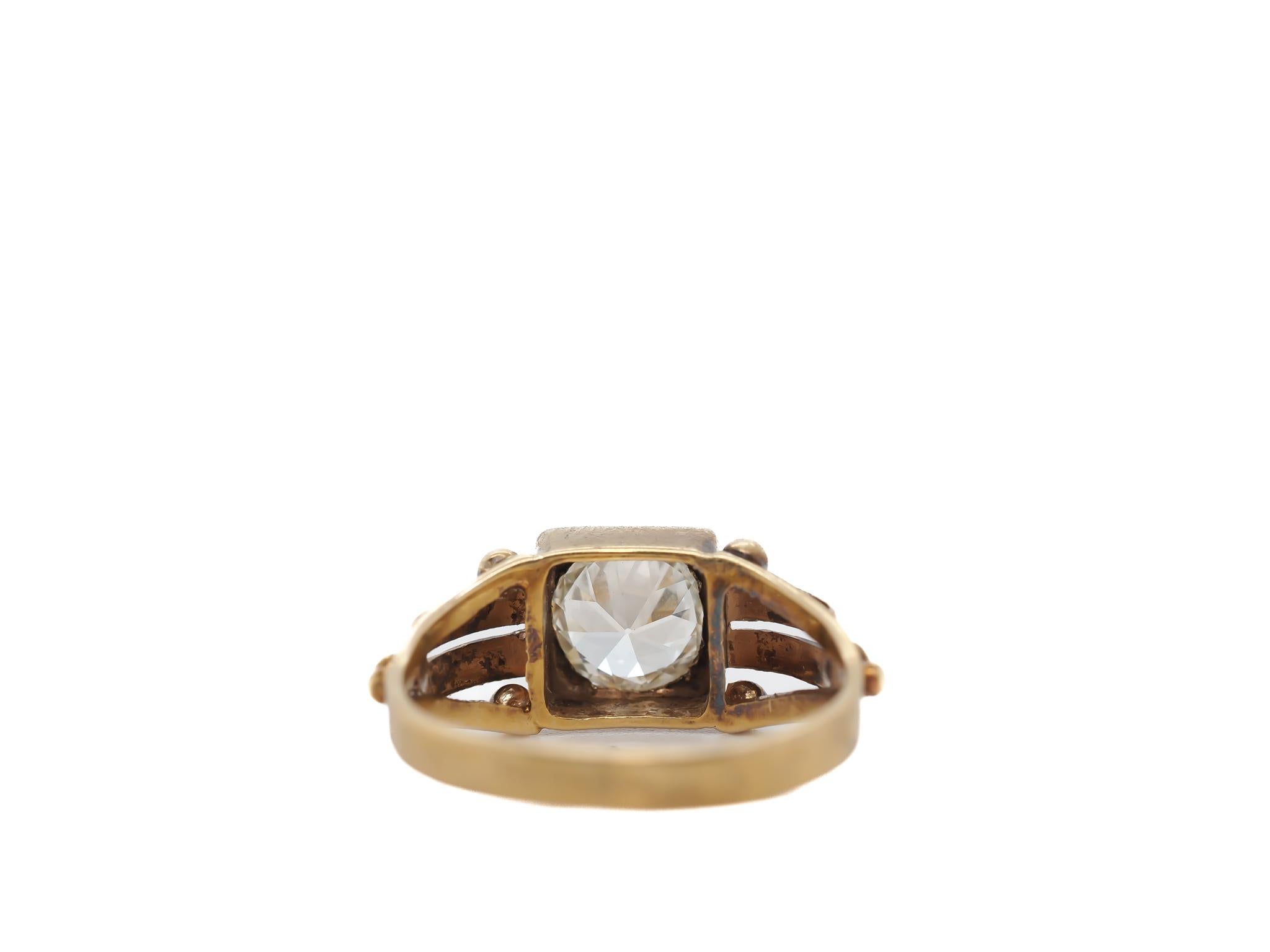 Edwardian Circa 1900s .90ct Old European Diamond Engagement Ring - VEG#17b For Sale