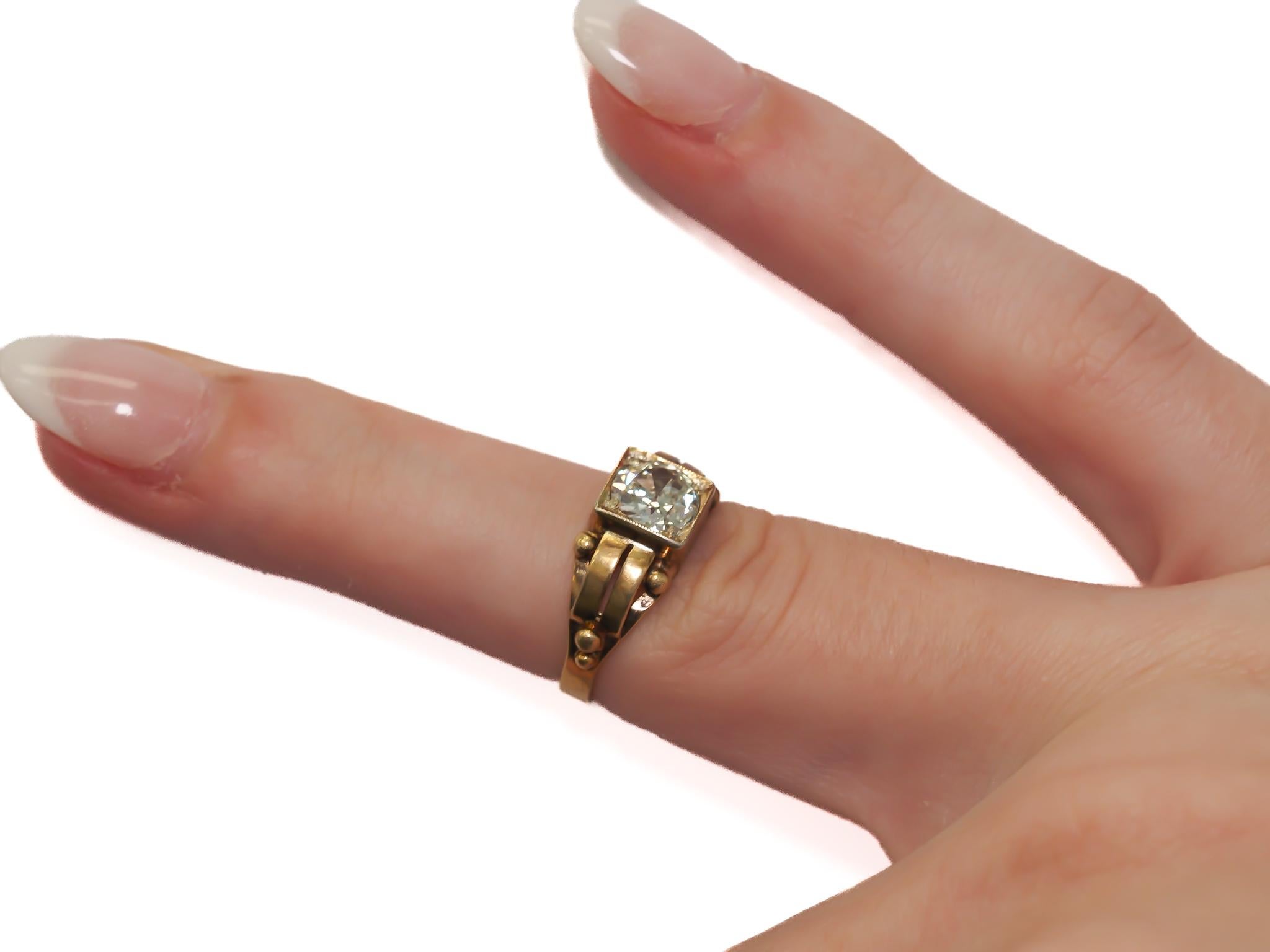 Circa 1900s .90ct Old European Diamond Engagement Ring - VEG#17b For Sale 3