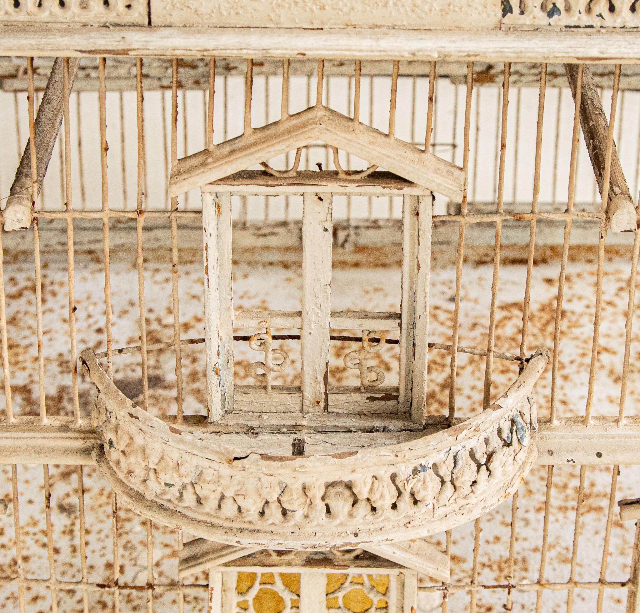 Circa 1900's, an Italian, Provincial Style, decorative Bird Cage  For Sale 4