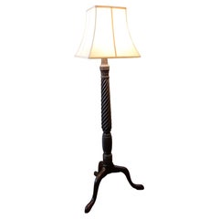 Circa 1900s Floor Lamp Created from an 1820s English Bedpost
