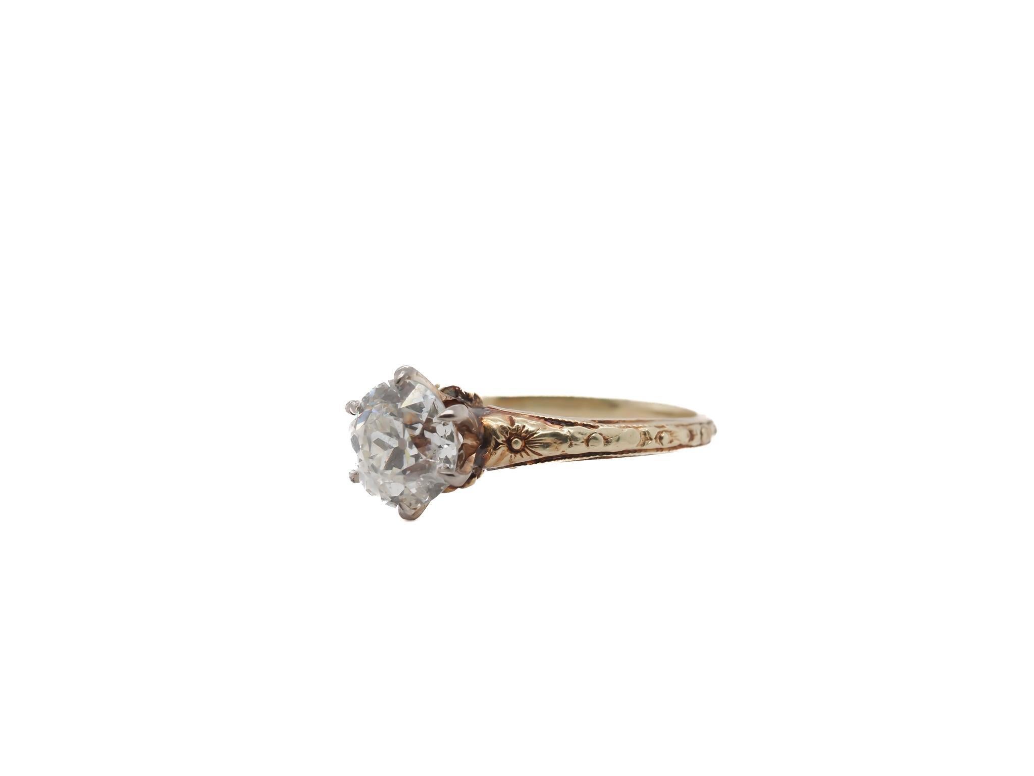 Circa 1900s GIA 1.54ct Old European Diamond Engagement Ring - VEG#35a

Year: 1900s

Item Details:
Ring Size: 6.75
Metal Type: 14K Yellow Gold [Hallmarked, and Tested]
Weight: 2.8 grams

Center Diamond Details:

GIA Report#:6237529861
Weight: 1.54ct